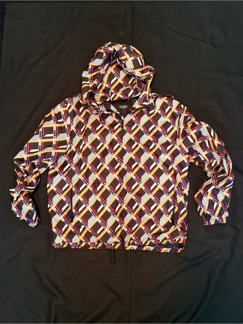 FENDI x Fila hooded windbreaker jacket